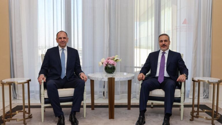 Dışişleri Bakanı Fidan, Yunan mevkidaşı Gerapetrito ile tanıştı