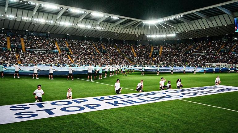 Uefina'nın PSG-Tottenham maçından önce açtığı afiş anlaşmazlıklar yarattı: İsrail artık söyleyemedi